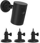 Lot de 3 supports pour caméra Stick Up Cam/Pro/Indoor Cam/Wyze Cam/Eufy Cam/Arlo, compatible avec toutes les caméras avec trous filetés standard 1/4 (noir)