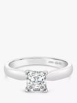 Milton & Humble Jewellery Pre-Loved Platinum Solitaire Square Diamond Ring