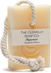 Clovelly Soap Co Natural Handmade Soap on a rope Bar (Peppermint, 100g) For all