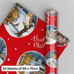 Christmas Wrapping Paper | The Gruffalo | 4 Sheets & 4 Tags | Kids Gift Wrap