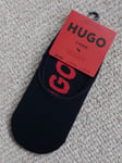 2 Pairs Genuine HUGO BOSS 43-44 ,UK 9-9.5 Black Liners Mens socks 50491244  HB1