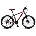 LHQ-HQ Outdoor sports Hard tail mountain bike, 26 inch 30 speed variable speed offroad double disc brakes men and women bicycle outdoor riding adult (Color : D)