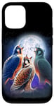 iPhone 12/12 Pro 3 Falcon Howling At The Moon Funny Hawk Bird Lover Birder Case