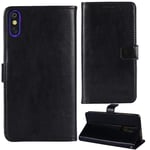 Lankashi Stand Premium Retro Business Flip Leather Case Protector Bumper For XGODY S20 Lite 5.5" Protection Phone Cover Skin Folio Book Card Slot Wallet Magnetic（Black）