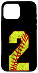 Coque pour iPhone 16 Pro Max Softball #2 Fast Pitch Love Softball Joueur préféré de la maman