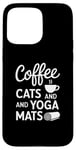 iPhone 15 Pro Max Funny Coffee Cats & Yoga Mats Mindful Workout Case