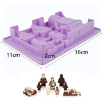 LLLKKK Robot Ice Cube Tray lego Silicone Mold Candy Chocolate Cak Moulds For Kids Party's and Baking Minifigure Building Block Themes (Color : Style2)