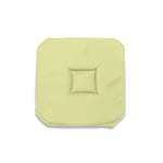 Soleil d'ocre, Alix Dessus de Chaise Gobelin, Polyester, Vert Citron 40x40x3 cm