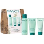 Payot Skin care Pâte Grise Rituel anti-imperfections Promo 2024 Eau micellaire démaquillante purifiante 100 ml + Gelée nettoyante moussante purifiante 50 ml + Émulsion matifiante hydratante 30 ml 1 Stk. (£26.95 / 1 pcs.)