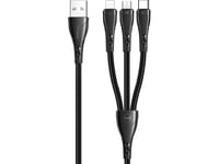 Kabel Usb Mcdodo Usb-A - Usb-C + Microusb + Lightning 1.2 M Czarny (Mdd48)