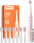 Bitvae D2 Ultrasonic Electric Toothbrush with 8 Brush Heads, Sonic Toothbrush a