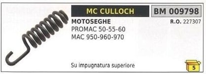 Anti-vibrations Poingée Haut Mc Culloch Scie à Chaîne Promac 50 55 60 009798