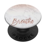 PopSockets Case Breathe - Rose-Gold Natural-Marble Phone PopSockets PopGrip: Swappable Grip for Phones & Tablets