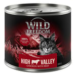 5 + 1 gratis! Wild Freedom 6 x 200 g - High Valley - Biff & kylling