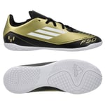 adidas F50 Messi Club In Triunfo Dorado - Gull/hvit/sort Barn - Innendørs (Ic), størrelse 29