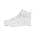 PUMA Unisex Rbd Game Baskets, Puma White Puma White Puma Team Gold, 45 EU