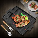 small grill pan Baking Barbecue Tray Non-Stick BBQ Griddle Plate Grill Pan Hob