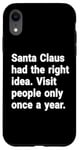 iPhone XR Santa had the right idea. Visit people only once a year Case