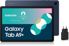 Galaxy Tab A9+ Tablette Android,128 Go De Stockage,Grand Écran De 11"",Wifi,Son 3D,Bleu Marine,Avec Chargeur Secteur Rapide 25W Inclus (Version Fr)