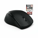 Riano Left Handed Optical Wireless Mouse 1200DPI -  Black