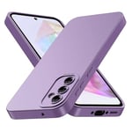 Tenphone Coque pour Samsung Galaxy A35 5g, Coque Samsung A35, Housse Etui de Protection en Silicone Souple,Cover Antichoc avec Protege de Camera,Compatible avec TPU (Violet, Samsung A35)