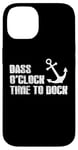 Coque pour iPhone 14 Pêche Bass O'Clock Time To Dock Boating Pêcheur