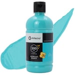 Artecho Peinture Acrylique 500ml Turquoise, Acrylic Paint, Peinture pour Toile, Tissu, Bois, Roche, Papier, Verre.