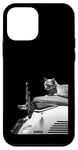 Coque pour iPhone 12 mini Chat assis sur la moto Hasselblad 501cm 907x et x2d