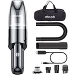 absob Handheld Vacuum Cleaner Cordless, Mini Portable Car Hand Vacuum Cleaner, Powerful Suction Hand Vac, Rechargeable Lightweight Handheld Vacuum for Home, Car, and Keyboard Cleaning - USB Charging