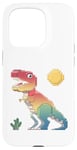 iPhone 15 Pro Pixel Dinosaur Retro Style - 8-Bit Dino Graphic Case