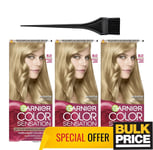 Garnier Couleur Sensation Cheveux Couleur 8.0 Lumineux Blond Clair 3-pack