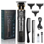 LOPHE Hair Clippers for Men, Rechargeable Cordless Beard Clippers Electric Hair Trimmer Beard Trimmer Set, Waterproof Beard Shaver, Professional Grooming Cutting Kit with 3 Guide Combs