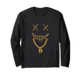 Mask Bitcoin Chain Crypto Money Coin Blockchain Long Sleeve T-Shirt