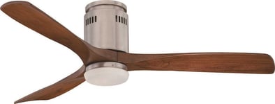 Fantasia 52in Zeta DC Brushed Nickel Ceiling Fan C/w LED Light