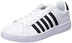 K-Swiss Baskets courtes TIEBREAK pour homme, blanc/noir/blanc, 42 EU