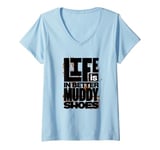 Womens Mud Run Mud Runner Women Girl Team V-Neck T-Shirt