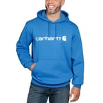 Carhartt signatur logo Tröja, Herr, Marine blue heather, S