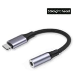 Olpg-Adaptateur Pour Écouteurs Usb Type C 3.5 Jack Vers 3.5mm,Câble Audio Aux Pour Casque,Huawei P30,Xiaomi Mi 10,9,Mexique - Type Straight Head-Type C