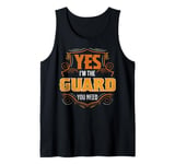 Retro Profession I'm The Guard Tank Top