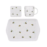 Price & Kensington Sweet Bee Mug Coaster and Tray Tea for One Gift Set