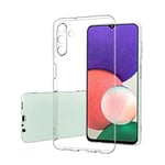 fnmisan Coque de Protection arrière en Silicone Transparent pour Samsung Galaxy A14 4G - Ultra Fine - Absorption des Chocs - Anti-Rayures - en TPU Souple - Transparent