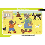 Nathan - Puzzle Enfant - Cadre 15 pièces - Petit Ours Brun à la ferme - Fille ou garçon dès 3 ans - Puzzle de qualité supérieure - Carton épais et résistant - Quotidien & Animaux - 86133