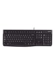 Logitech K120 Corded Keyboard - BEL - Tastatur - Belgisk - Svart