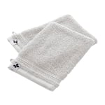 L'effet Papillon - Lot de 2 gants garance 100% coton bio 600 g/m² 15 x 21 cm coloris Chantilly