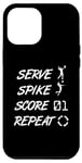 Coque pour iPhone 12 Pro Max Service Spike Score Repeat - Volleyball