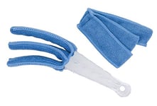 Pamex Brosse de Nettoyage pour grilles avec 2 recharges Microfibre, Volets roulants, Air Conditioner,