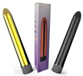 Vibrators 2 Pack 7 inch Variable Speed.1 Black + 1 Gold Require 2 x AA  battery