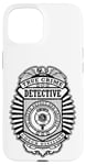 Coque pour iPhone 15 Badge de police amusant True Crime Detective Division