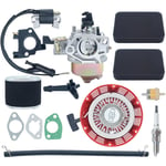 Kit de carburateur pour Honda GX390 GX340 avec filtre à air, démarreur à rappel, bougie d'allumage, bobine d'allumage 13HP 11HP, kit de carburateur