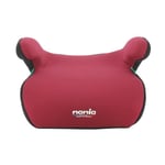 NANIA Rehausseur fixations isofix  ALPHIX, groupe 3, de 8 à 12 ans, 25-36 kg, 125-150 cm, R129 - Avec accoudoirs - Rouge